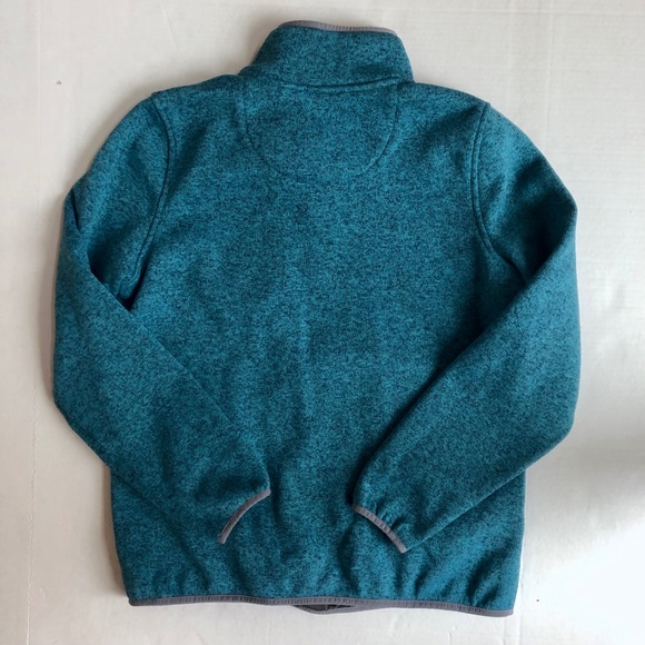 L.L. Bean Blue Quarter Zip Pullover - Picture 7 of 8